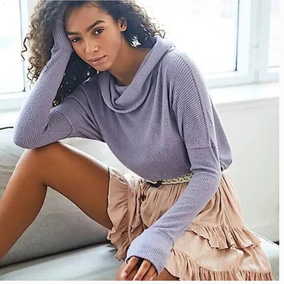 We The Free Tops - Free People - Ribbed split back sweater